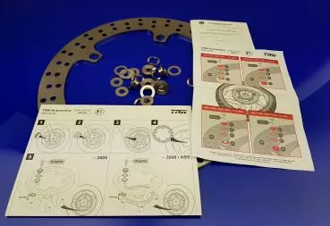 Brake disc front incl fixing Set R850/R1100/R1150/R1200/K1200-1300-1600-S1000 - for bikes up to 11-2007 MST357+MST15FK